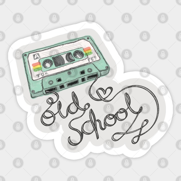 Old School Cool Sticker by JamieStryker